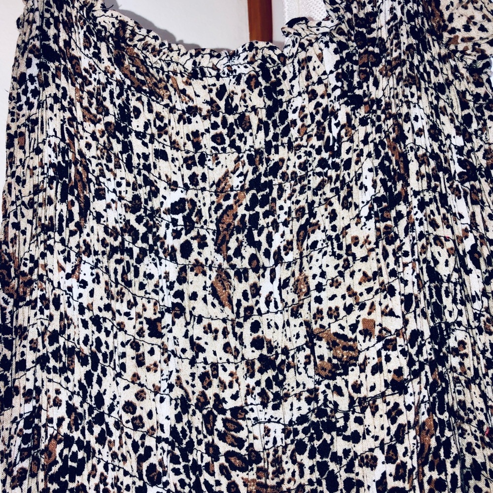Animal Print Midi Scrunch Dress - Picture 2 of 3